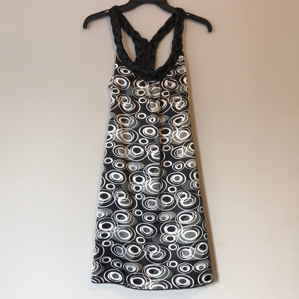 Satin Dress with Braided Strap Detail